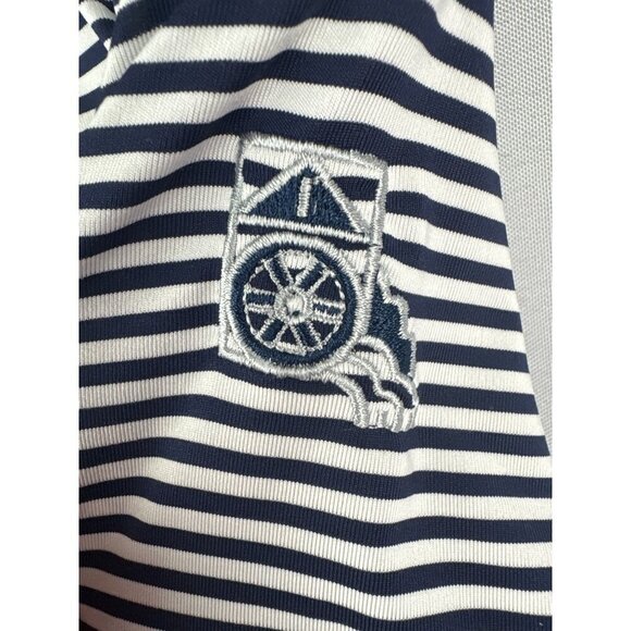 Straight Down Performance Womens Striped Long Sleeve Pullover Small Polyester & - Picture 3 of 5